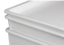 Omega White Polypropylene Dough Box - 3"