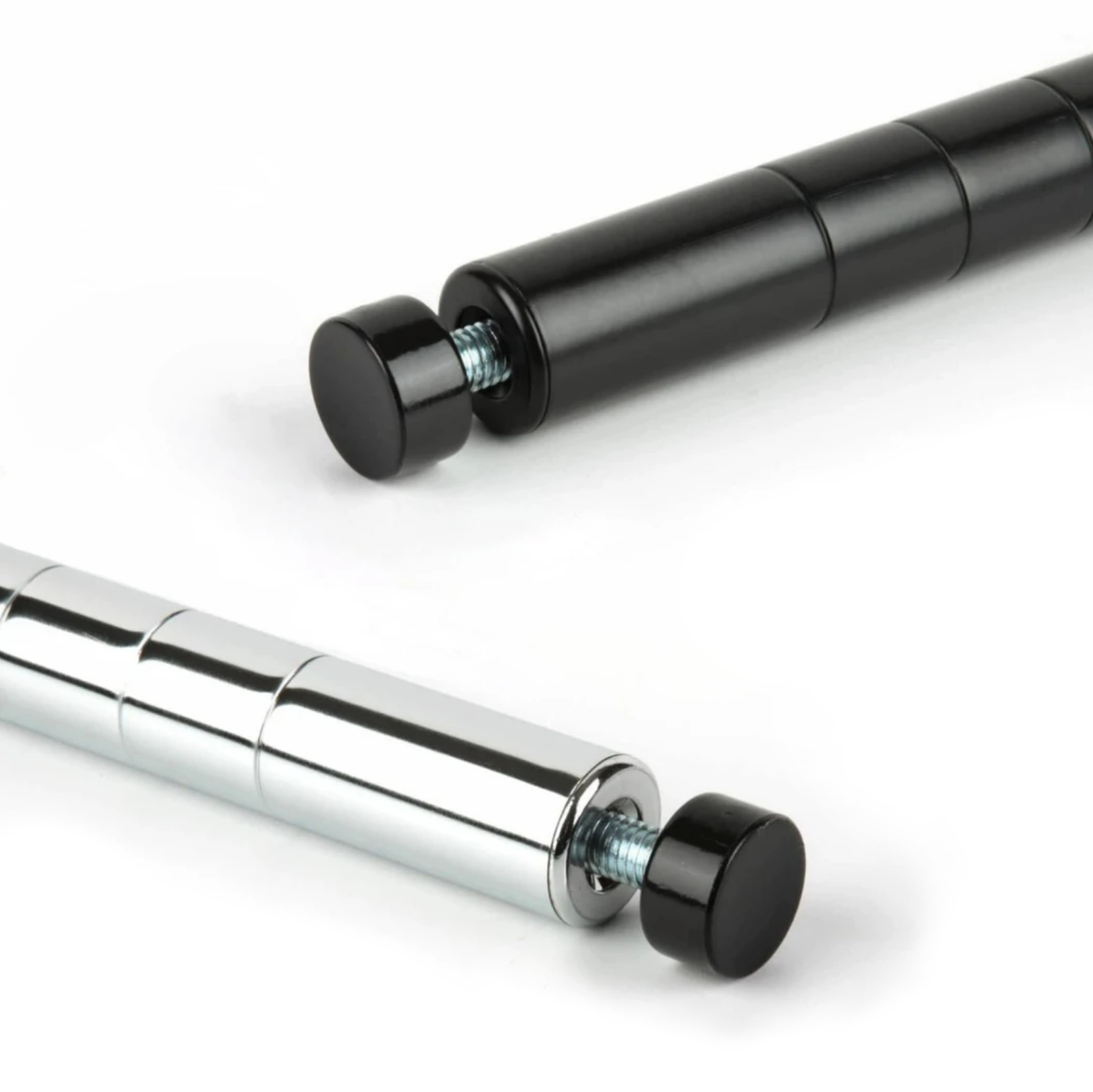 Canarac Chrome/Black Epoxy Wire Shelf Poles (Set of 4) - Various Sizes Canarac Chrome/Black Epoxy Wire Shelf Poles (Set of 4) - Various Sizes