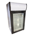 Interior of Coolasonic SC68B with LED lighting and adjustable shelves