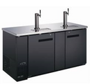 Canco KR-2869S Commercial 72" Double Swing Solid Door Keg Cooler