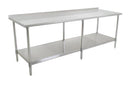 Omega ECONOMY 18 Ga. (1.2mm) Stainless Steel Work Tables - Various Sizes - Omni Food Equipment