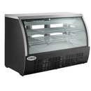 Canco DC-64B Curved Glass 64" Refrigerated Deli Case - Black