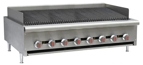 Canco GCB-48 Natural Gas/Propane 48" Radiant Heavy Duty Charbroiler (160,000 BTU)