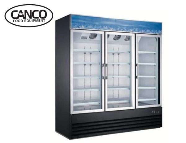 Canco MF-1500 Triple Swing Door 79" Wide Display Freezer