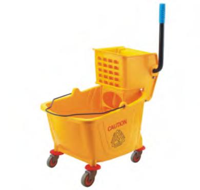 Omega Yellow Mop Wringer Bucket w/ 32 L Capacity