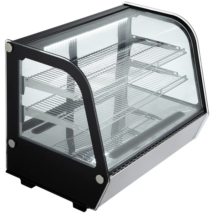 Canco Counter Top 35" Curved Glass Refrigerated Pastry Display Case- RTW-160L-4