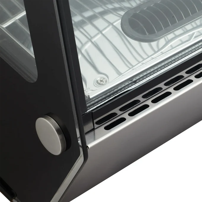 Canco Counter Top 35" Curved Glass Refrigerated Pastry Display Case- RTW-160L-4