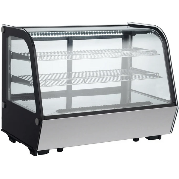 Canco Counter Top 35" Curved Glass Refrigerated Pastry Display Case- RTW-160L-4