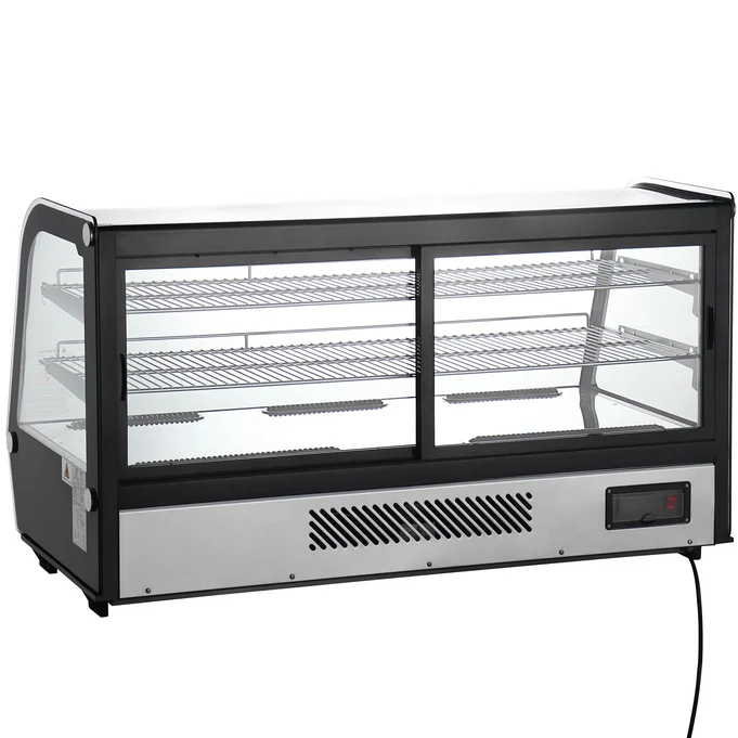 Canco Counter Top 48" Curved Glass Refrigerated Pastry Display Case - RTW-202L-4