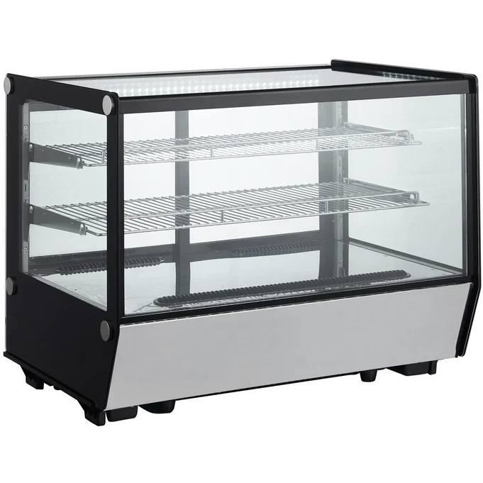 Canco Counter Top 35" Square Glass Refrigerated Pastry Display Case RTW-160L-5