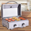 Sonicook HGG2012U Two Burner 20,000 BTUs Portable BBQ Grill with Propane