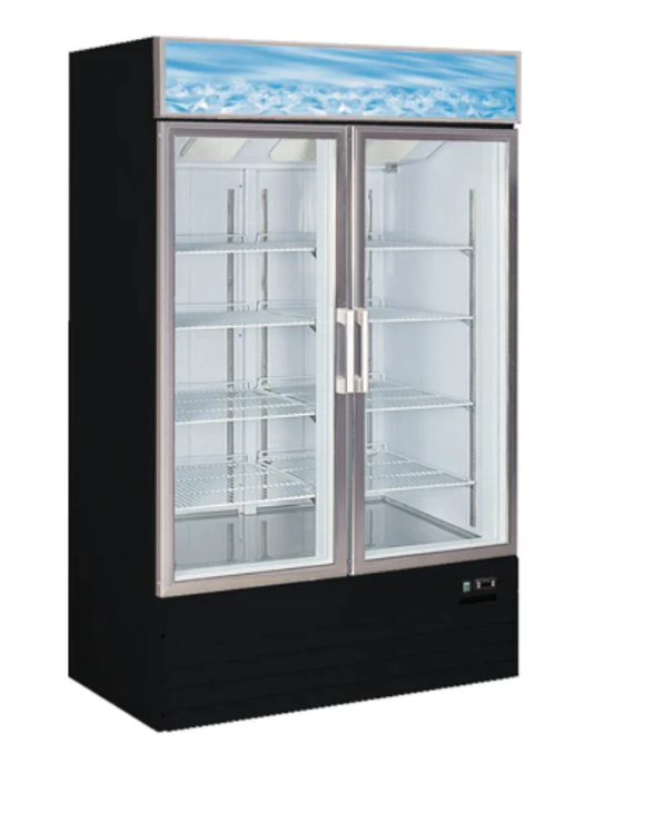 Canco MF-1270 Double Swing Door 53" Wide Display Freezer