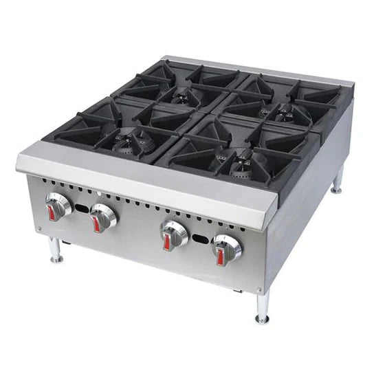 Canco GHP-4L Natural Gas/Propane 4 Burner Hot Plate (120,000 BTUs)