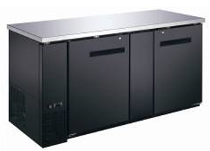 Canco BB-2869S Commercial 70" Double Door Back Bar Cooler