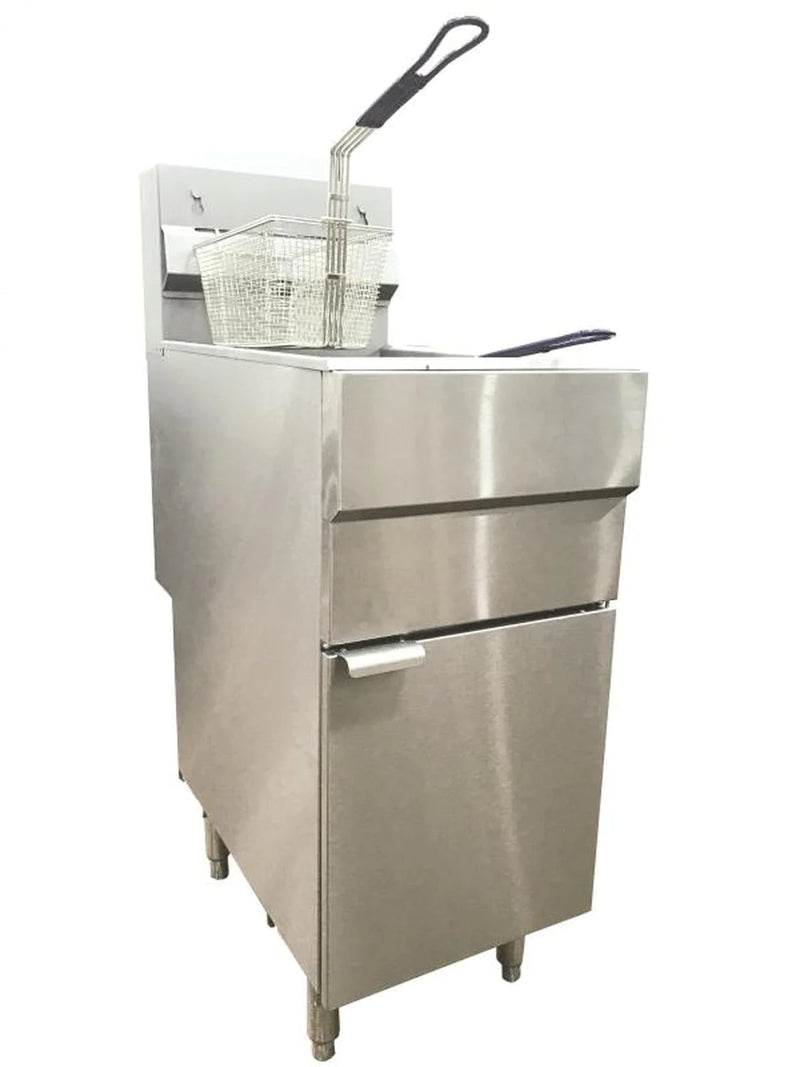 Canco Double Basket Fryer GF-90 with Single Compartment (90,000 BTU) - Propane