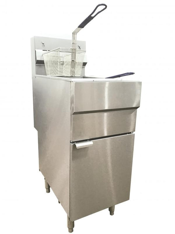 Canco Double Basket Fryer GF-90 with Single Compartment (90,000 BTU) NATURAL GAS