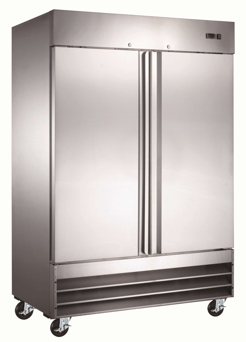 Canco SSR-1320 Double Solid Door 54" Wide Stainless Steel Refrigerator