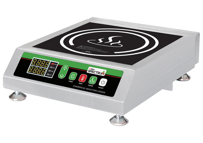 Winco EICS-18 Countertop Commercial Induction Cooktop w/ (1) Burner, 120v