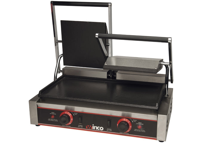 Winco Panini Grill ESG-2 (Double, 9″ Flat Plates, 120V)