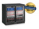 Coolasonic LG208S 35.5" Double Door Back Bar Cooler