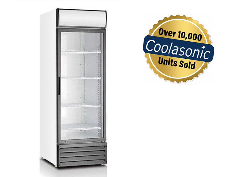 Coolasonic P500WA Single Door 28" Wide Display Refrigerator