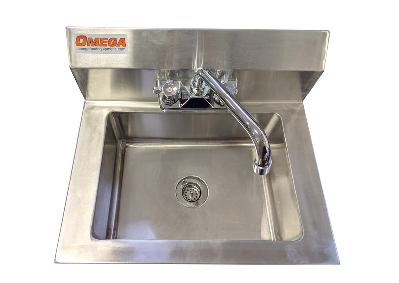 Omega SSHS15 Large Wall Mounted Hand Sink (Faucet Included)