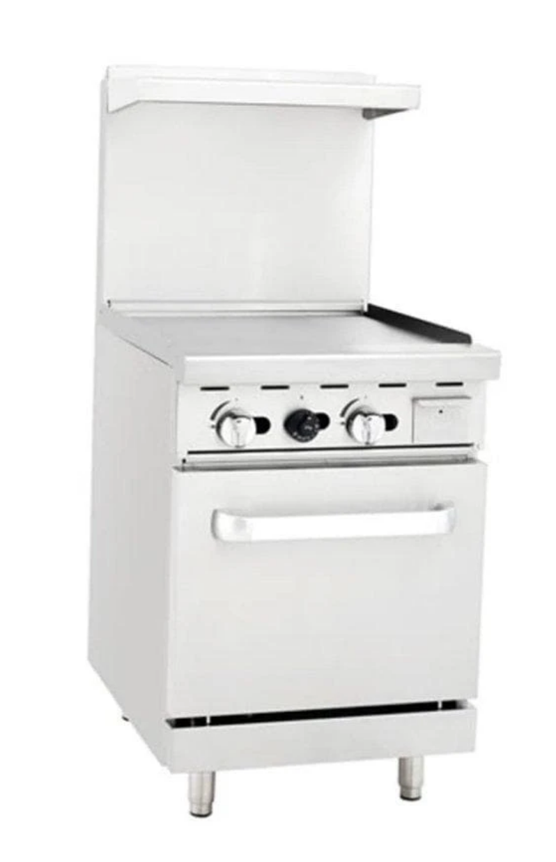 Omega ATO-24G Natural Gas 24" Griddle Stove Top Range