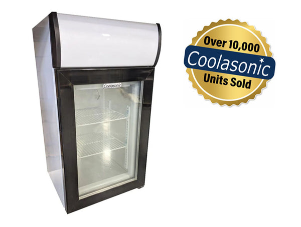 Coolasonic SC68B 18" Single Swing Glass Door Commercial Refrigerator