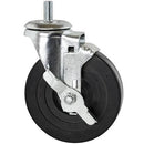 Canarac Casters For Wire Shelving (Set of 4) - Rubber & Polyurethane Options - Omni Food Equipment