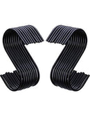 Canarac Chrome/Black Epoxy "S" Hooks - Sold Individually - Omni Food Equipment