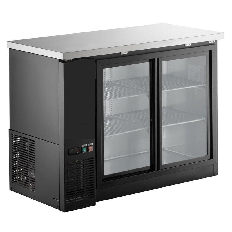 Canco UBB-24-60G Commercial 61" Double Glass Door Back Bar Cooler - Swing & Sliding Door Options - Omni Food Equipment