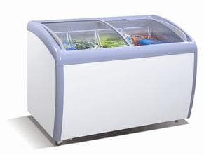 Coolasonic 260Y Double Door 39" Display Chest Freezer - Omni Food Equipment