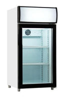 Coolasonic P80WA 18-inch countertop display fridge with glass door