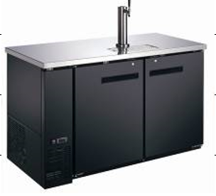 Canco KR-2859S Commercial 60" Double Swing Solid Door Keg Cooler