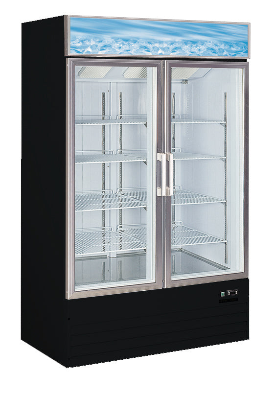 Canco MF-830 Double Swing Door 48" Wide Display Freezer