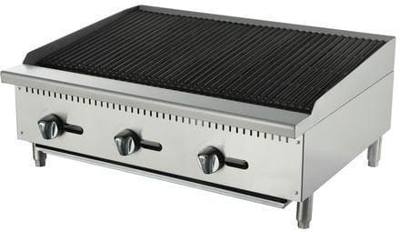 Omega ATCB-36 Natural Gas/Propane 36" Lava Rock Charbroiler - Omni Food Equipment