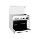 Omega ATO-36G Natural Gas 36" Griddle Stove Top Range - Omni Food Equipment
