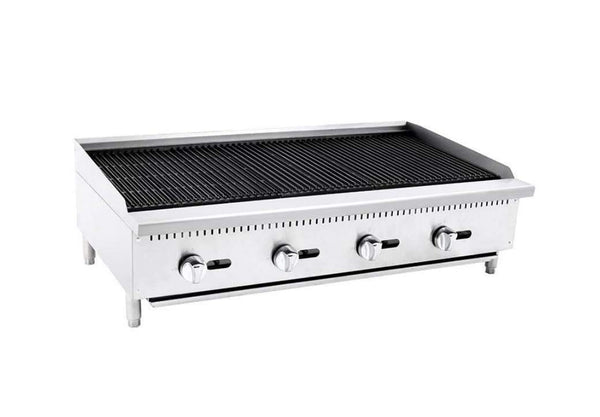 Omega 48" ATCB-48 Natural Gas/Propane Lava Rock Charbroiler (140,000 BTU)