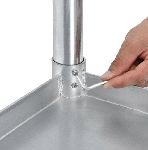 Omega ECONOMY 18 Ga. (1.2mm) Stainless Steel Work Tables - Various Sizes - Omni Food Equipment