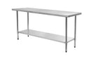 Omega ECONOMY 18 Ga. (1.2mm) Stainless Steel Work Tables - Various Sizes - Omni Food Equipment