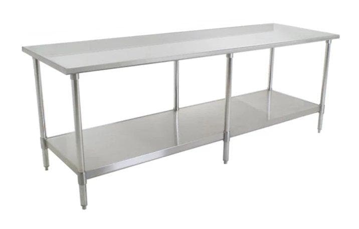 Omega ELITE 16 Ga. (1.5mm) Stainless Steel Work Tables - Various Sizes - Omni Food Equipment