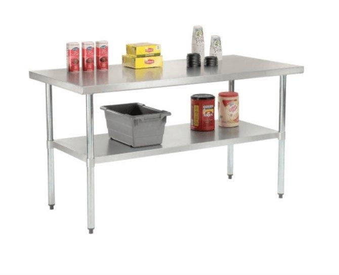 Omega HEAVY DUTY 16 Ga. (1.5mm) Stainless Steel Work Table - Various Sizes - Omni Food Equipment