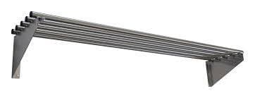 Omega Stainless Steel Pipe Wall Shelves - Various Sizes - Omni Food Equipment