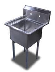 Omega Stainless Steel Single, Double and Triple Compartment Sinks - Various Sizes - Omni Food Equipment