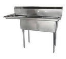 Omega Stainless Steel Sinks with Drainboard - Various Configurations - Omni Food Equipment