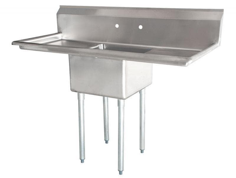 Omega Stainless Steel Sinks with Drainboard - Various Configurations - Omni Food Equipment