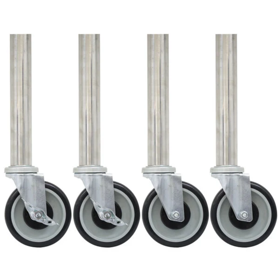 Omega Replacement Legs and Casters for Steam Table (Set of 4)