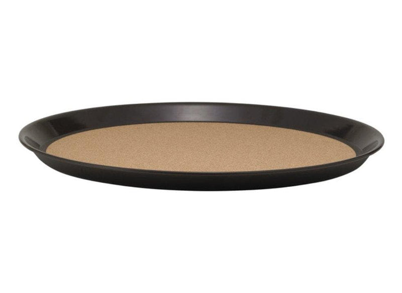 Winco 14" Brown Plastic Cork-Lined Tray - Omni Food Equipment