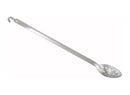 Winco 21″ Heavy-Duty Basting Spoon with Hook - Omni Food Equipment