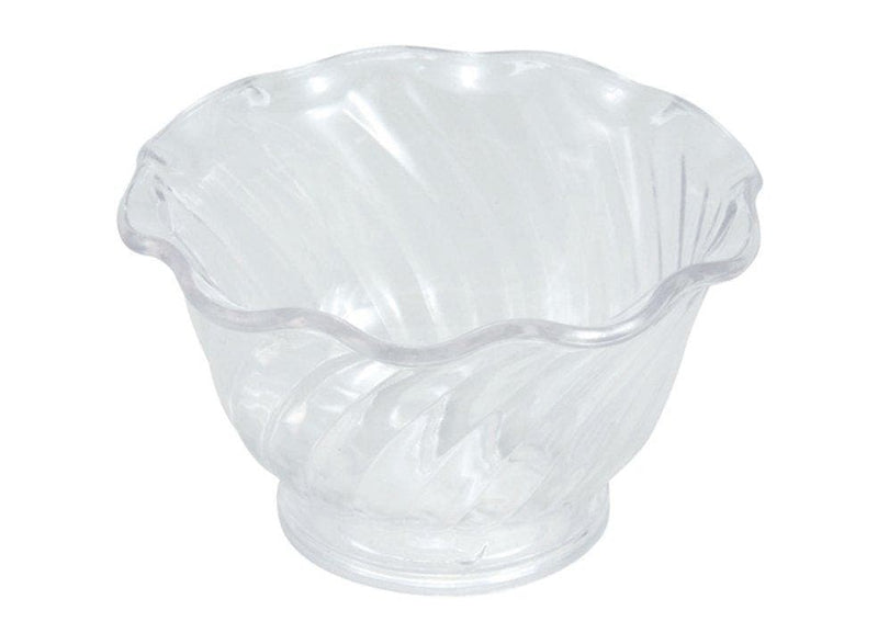 Winco 5 oz Clear Ice Cream Dish (Pack of 12) - Omni Food Equipment